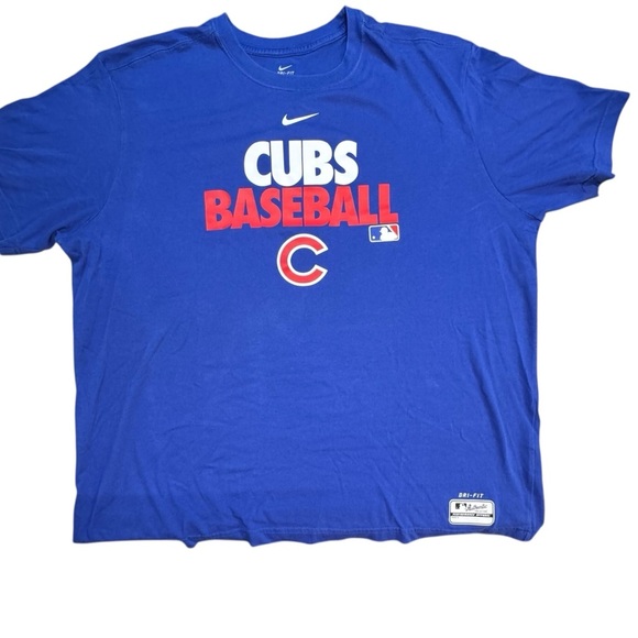 Nike Cubs Baseball Dri-FIT‎ Performance Authentic Collection Shirt in Blue - Picture 1 of 15